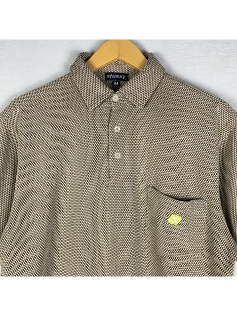 Stüssy Vintage 90s Stussy Snakeskin Pattern Polo Shirt