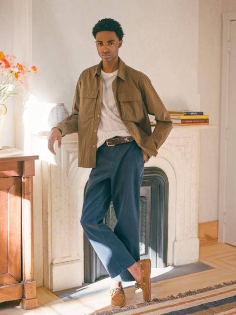 Corridor CRINKLED COTTON NYLON SHIRT - BROWN