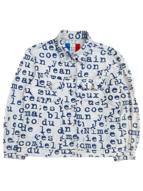 Other Designers Designer - RARE! VTG JC DE CASTELBAJAC MADE IN ITALY SPELL OUT JACKET