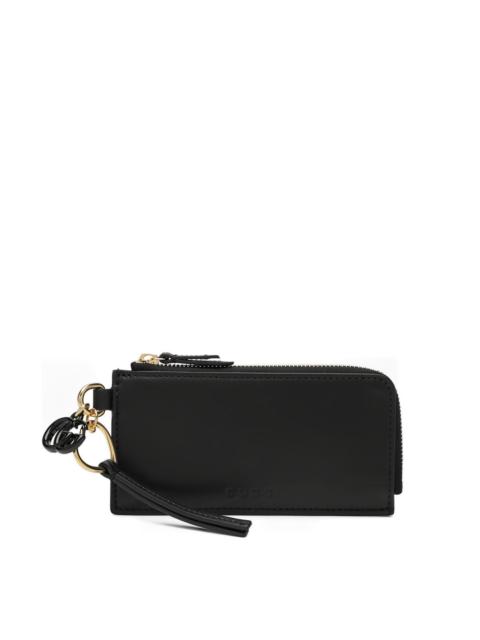GUCCI Leather zipped card case