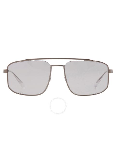 EMPORIO ARMANI Emporio Armani Light Grey Navigator Men's Sunglasses EA2139 300387 57