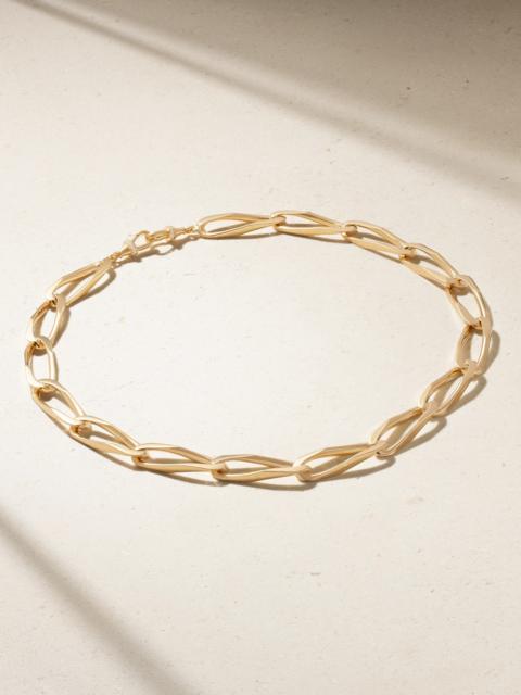 MARIE LICHTENBERG Gourmette 18-karat Gold Diamond Necklace