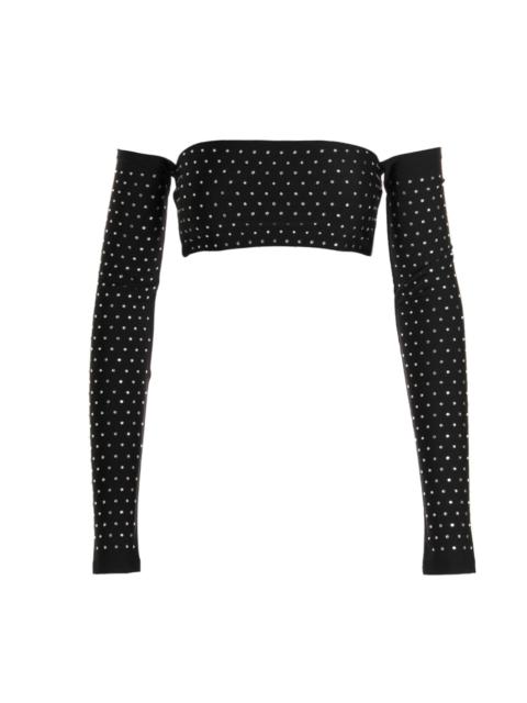 THE ANDAMANE - The Andamane Women Crystal Cropped Top