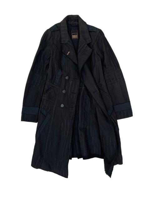 Other Designers Archival Clothing - 🔥MFG Denim Patchwork Deconstruct Long Jacket