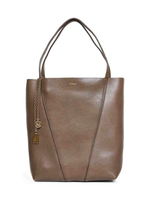 Chloé Chloé Women Flannel Grey Chloé Spin Tote Bag