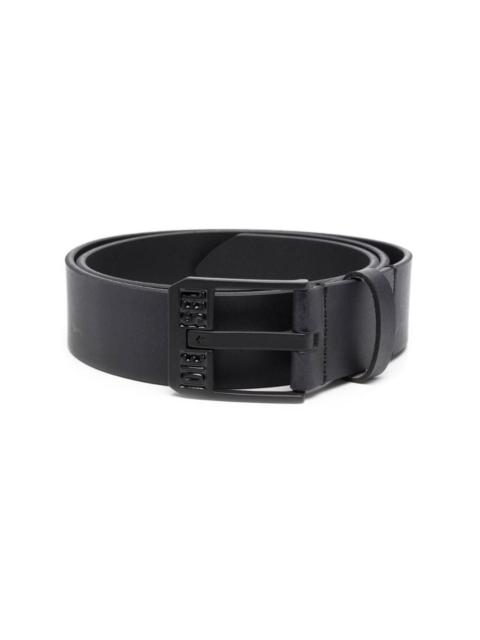 Diesel logo-buckle buffalo leather belt
