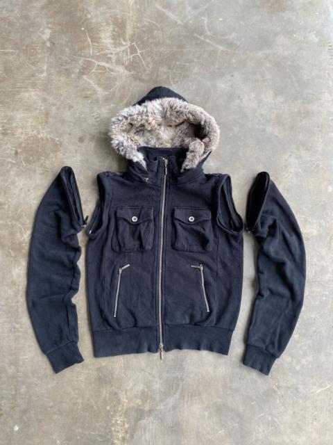 Other Designers If Six Was Nine × Le Grande Bleu (L.G.B.) - Sick Shoo Bee Doo with fur hoodie y2k ifsixwasnine style