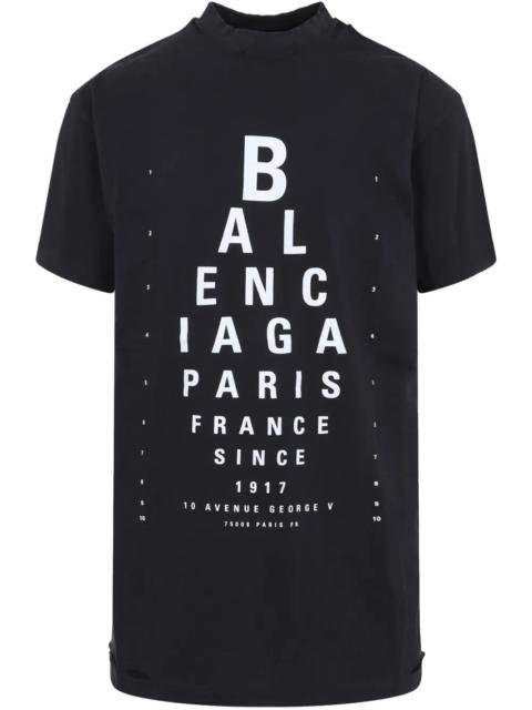 BALENCIAGA Balenciaga Women Optical Artwork Oversized T-Shirt