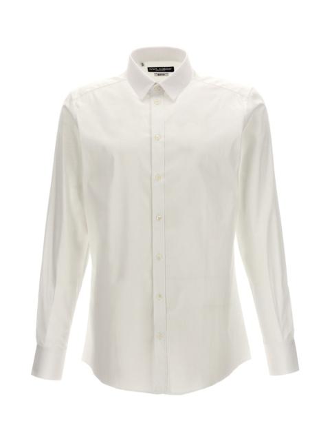 Dolce & Gabbana Men Logo Embroidery Shirt