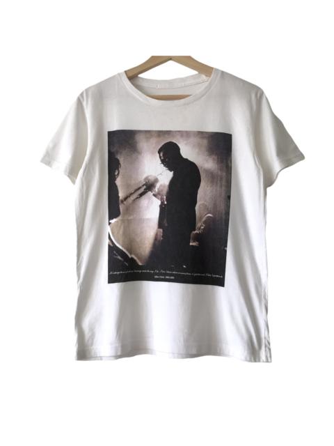 Other Designers Band Tees - Authentic Miles Davis Musician Memorial Photo Print Tee