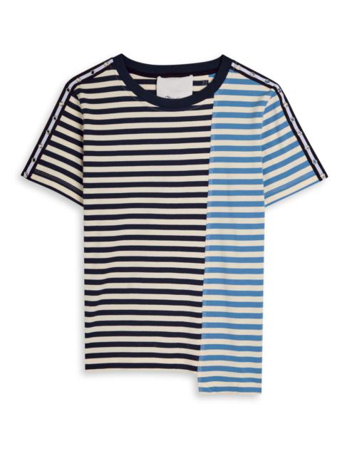 3.1 Phillip Lim 3.1 Phillip Lim Patchwork Striped Cotton T-shirt