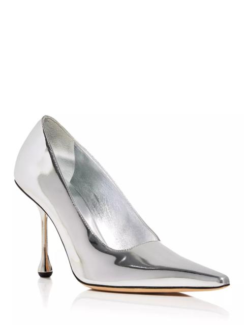 JIMMY CHOO Women's Ixia 95 Metallic Pointed Toe Pumps