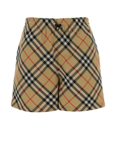 Burberry Burberry Women Embroidered Canvas Shorts