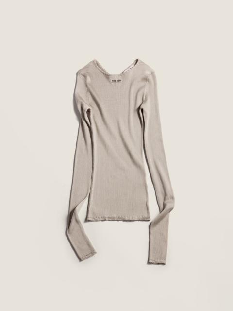 Miu Miu Silk crew-neck sweater