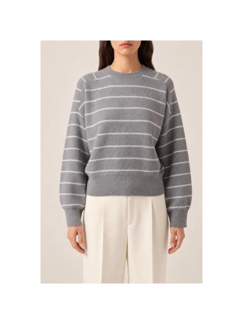 Brunello Cucinelli Brunello Cucinelli Womens Grey Virgin Wool Sweater