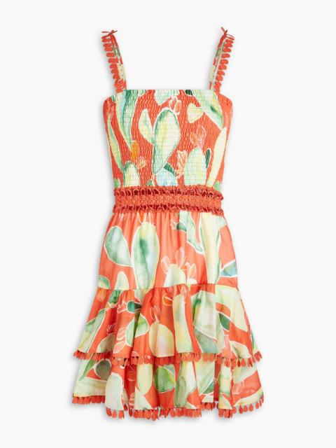 Charo Ruiz Pyxis printed cotton-blend voile mini dress
