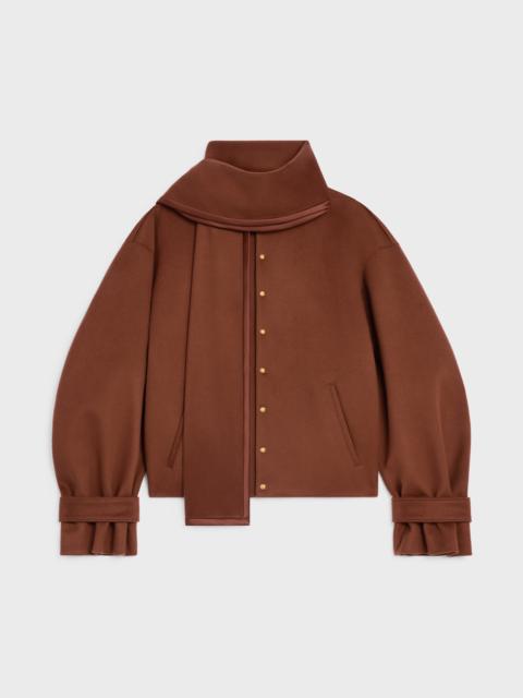 CELINE scarf jacket IN WOOL CLOTH