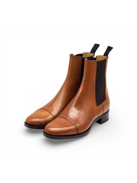 Christian Louboutin Antonio Leather Chelsea Boots Brown EU 41 US 8 - New $1350
