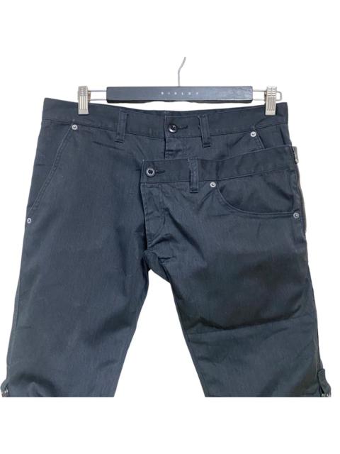 Other Designers PPFM Asymmetrical Layered Cropped Pants