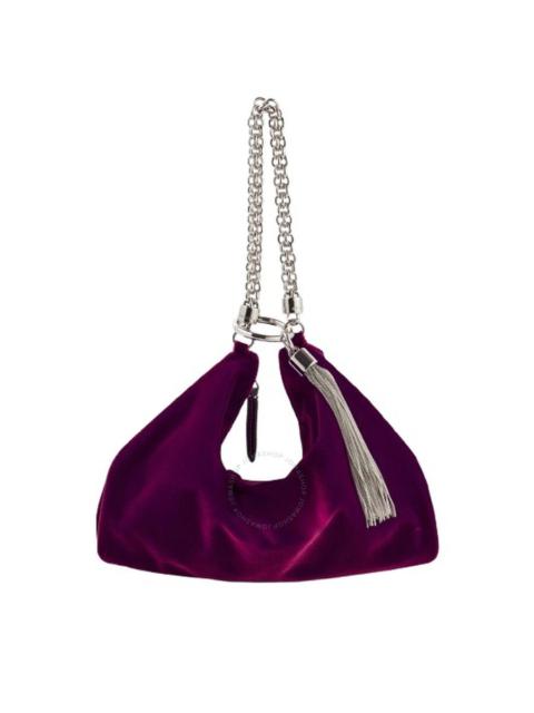 JIMMY CHOO Jimmy Choo Callie Shimmer Suede Clutch Bag