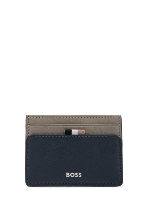 Boss Zair Colour-block Leather Card Holder