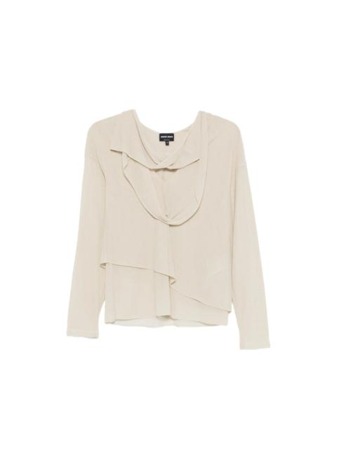 GIORGIO ARMANI Giorgio Armani Neutrals Tops - Blouses Women