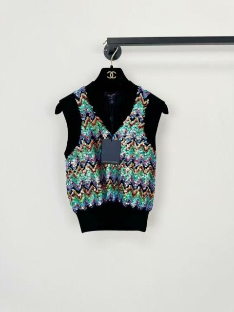 Louis Vuitton Louis Vuitton Multicolor Sequin Knit Vest
