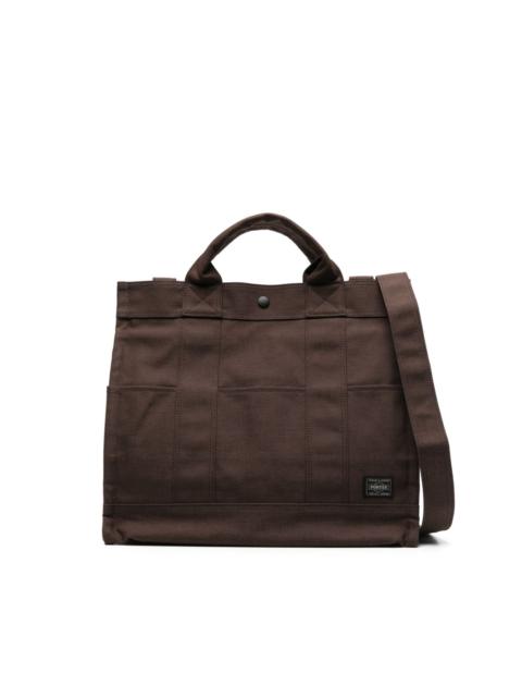 Smoky logo-patch tote bag