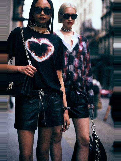 R13 FLAMING HEART BOY T