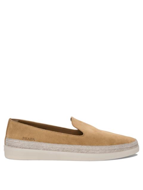 Prada Prada Suede Leather Loafers