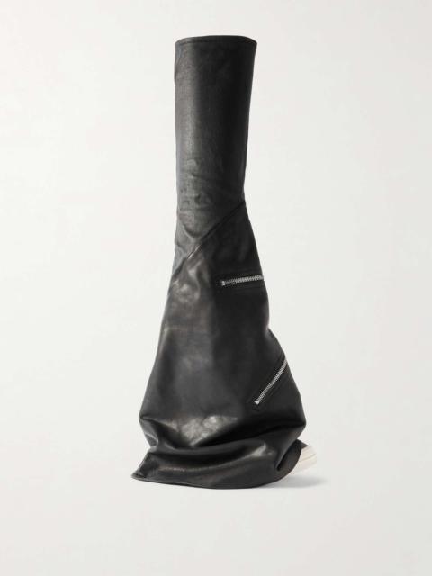 Cargoflares zip-embellished leather boots