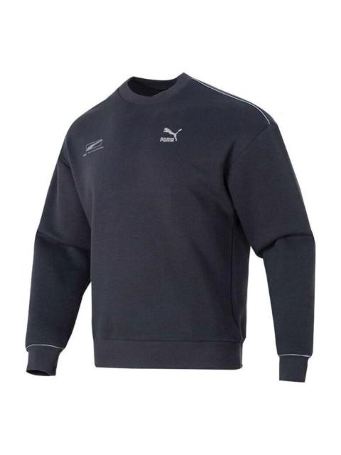 PUMA PUMA Casual Logo Printed Sweater 'Navy' 625075-17