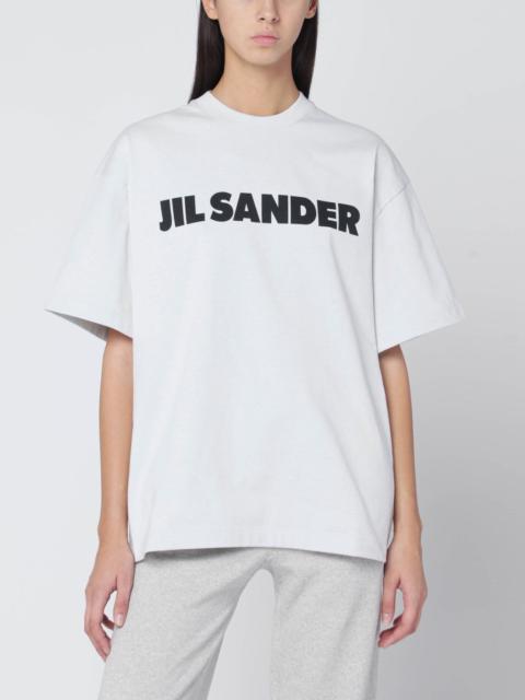 Jil Sander Light grey oversized T-shirt with logo print
