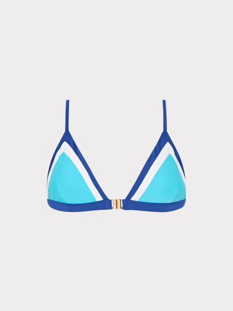 MILLY Positano Color Block Bikini Top