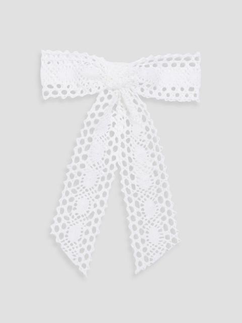 Jennifer Behr Marbella crocheted lace hair clip