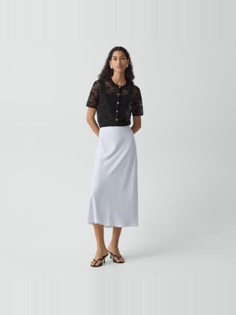 Theory Fluid Pull-On Skirt in Washed Twill
