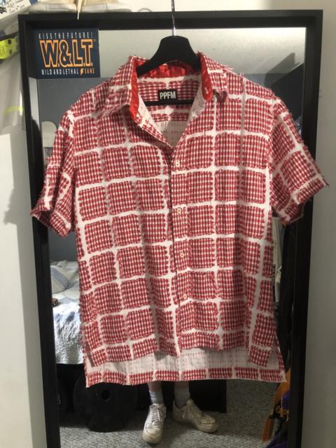 Other Designers PPFM - Gingham Patch Shirt Free Size