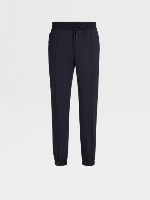 ZEGNA NAVY BLUE HIGH PERFORMANCE™ WOOL JOGGERS