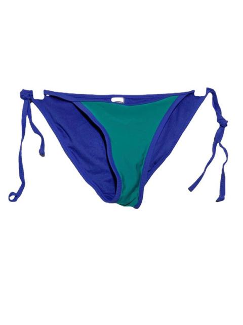Other Designers Old Navy Bikini Bottom Nylon Swim Bottom Colorblock Teal Blue XSmall