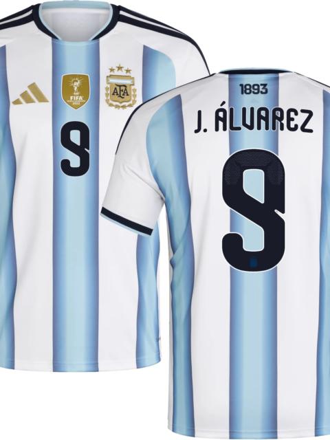 adidas adidas Adult Argentina Julian Alvarez #9 2026 Home Replica Jersey