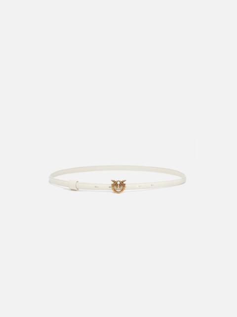 PINKO THIN BELT WITH LOVE BIRDS BUCKLE, 1CM