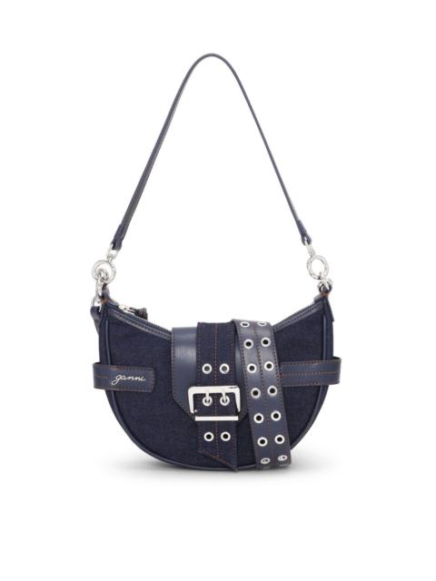 GANNI Bucky small denim crossbody bag