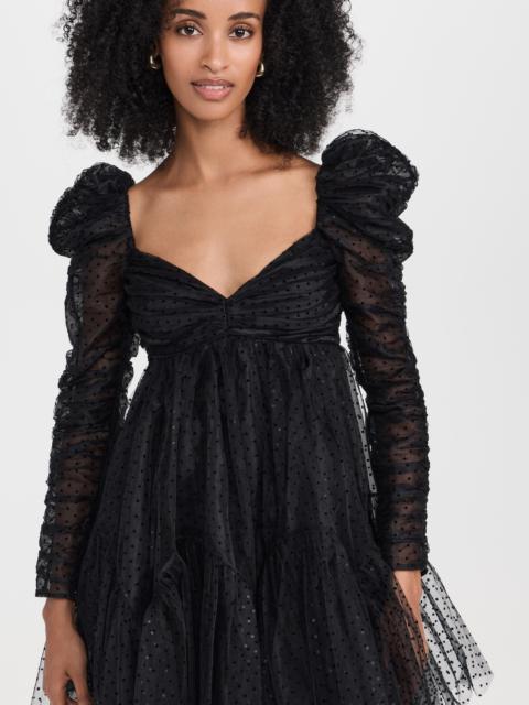 Tulle Ruched Mini Dress