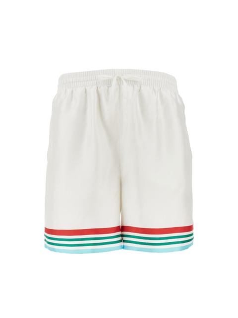 CASABLANCA 'CASA WAY WORLD SERIES' SILK SHORTS