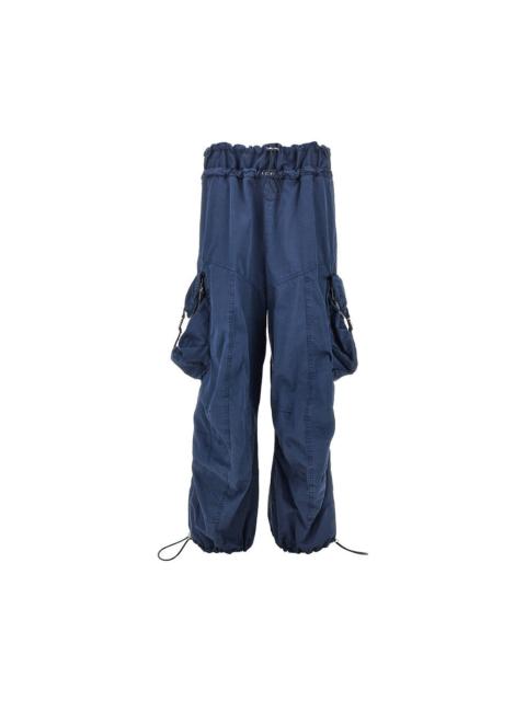 THE ATTICO The Attico Washed Cotton Cargo Pants Blue