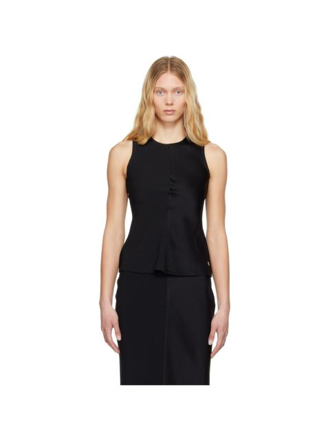 AMI Paris Black Sleeveless Tank Top