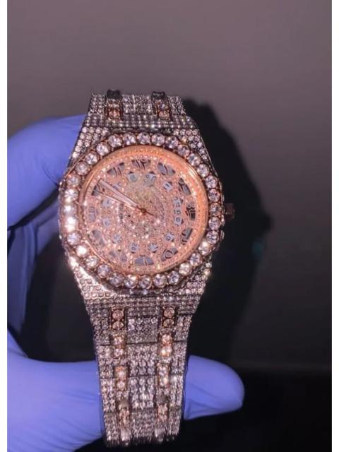 New Iced Out Bust Down Watch 