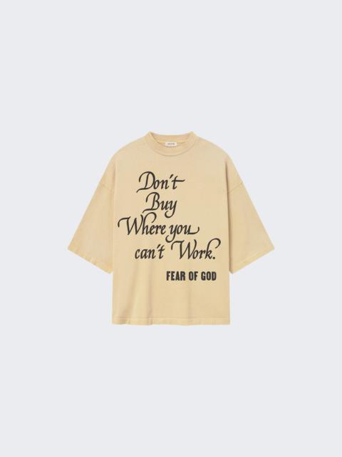 Fear of God Freedom Now T-shirt Dune