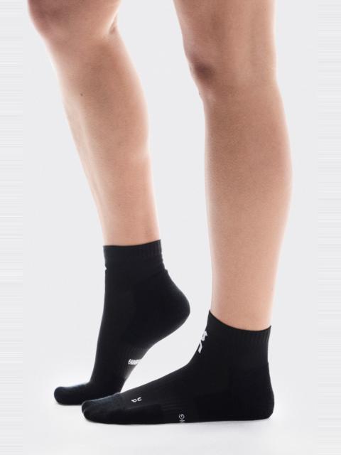 On On Core Mid 2-Pack Run Socks in Black at Nordstrom
