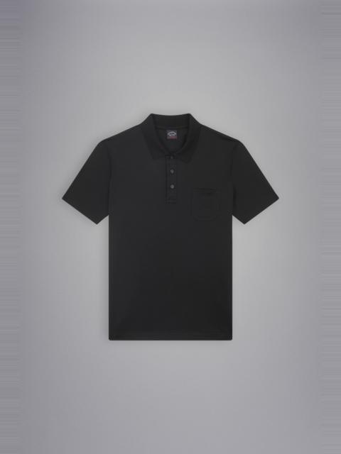 Paul & Shark COTTON JERSEY POLO SHIRT WITH EMBROIDERED LOGO